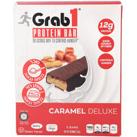 חטיף חלבון קרמל דלוקס גראב 1 מור ים מרקטינג 5 * 47 גרם