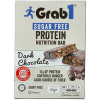 חטיף חלבון שוקולד מריר ללא תוספת סוכר גראב 1 מור ים מרקטינג 4 * 50 גרם