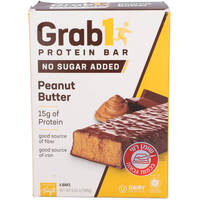 חטיף חלבון חמאת בוטנים ללא תוספת סוכר גראב 1 מור ים מרקטינג 4 * 50 גרם