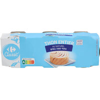 נתחי טונה במים קרפור קלאסיק 3 * 80 גרם