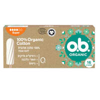 טמפונים סופר ללא מוליך מכותנה אורגנית אובה 16 יחידות
