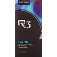 קונדומים דקים ומשומנים אר 3 12 יחידות