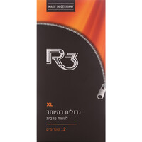 קונדומים גדולים במיוחד אקס אל אר 3 12 יחידות