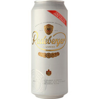 בירה לאגר בהירה בסגנון פילזנר 4.8% בפחית רדברגר 500 מ