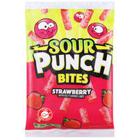 ממתק חמצוץ מיני גלילים בטעם תות סאוור פאנץ' מור ים מרקטינג 142 גרם