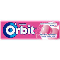 גומי לעיסה ללא סוכר בטעם פירות ומנטה אורביט 14 גרם