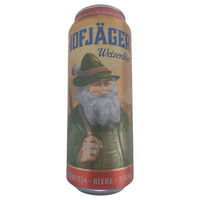 בירה חיטה בהירה מפוסטרת 5.3% בפחית הופייגר 500 מ