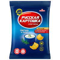 חטיף צ'יפס תפוחי אדמה בטעם שמנת ושמיר רוסקארט פרוטרי שיווק 80 גרם