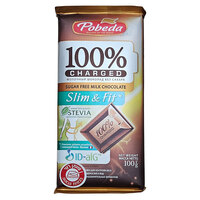 שוקולד חלב ללא תוספת סוכר עם סטיוויה סלים אנד פיט פובדה 100 גרם