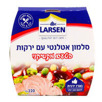 סלמון אטלנטי איטלקי עם ירקות בטעם מקסיקני לארסן 220 גרם