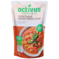 מרק ירקות מינסטרונה אורגני אקטיבוס מור ים מרקטינג 400 גרם