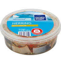 נתחי פילה הרינג כבוש עם בצל מצונן נורד פורט 500 גרם