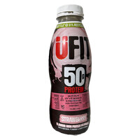 שייק חלב ללא שומן ללא תוספת סוכר 50 גרם חלבון בטעם תות יופיט 500 מ