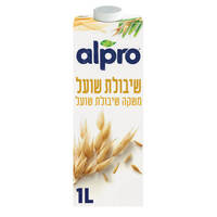 משקה שיבולת שועל ללא תוספת סוכר אלפרו 1 ליטר