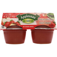 מחית תפוחי עץ ללא תוספת סוכר עם תות שדה אפלסנקס 4 * 113 גרם