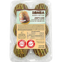 קרמבו פיסטוק בציפוי בטעם שוקולד חלב ופניני קרמל מלוח סמבה דילר בי. אמ. די. 6 יחידות