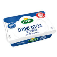 גבינת שמנת 24.5% בטעם טבעי ארלה פודס 200 גרם