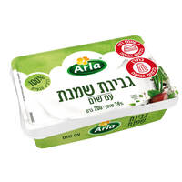 גבינת שמנת 24% שומן עם שום ארלה פודס 200 גרם