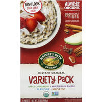 דייסת שיבולת שועל אורגנית בטעמים שונים נייצ'רס פאט 8 * 50 גרם