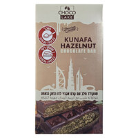 שוקולד חלב עם קרם אגוזי לוז ובצק כנאפה שוקו לייק 190 גרם