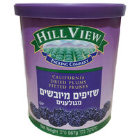 שזיפים מיובשים מגולענים היל ויו 452 גרם