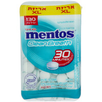 ממתק לרענון ללא סוכר בטעם מנטה עדינה קלין ברט מנטוס 90 גרם