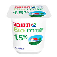 יוגורט ביו 1.5% תנובה 200 גרם