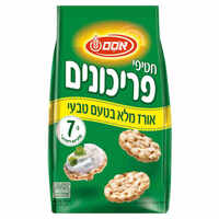 חטיפי פריכונים אורז מלא בטעם טבעי אסם 80 גרם