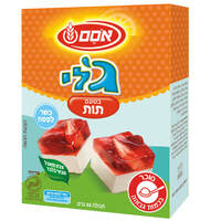 ג'לי בזק בטעם תות צבעים טבעיים כשר לפסח אסם 88 גרם