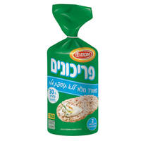 פריכונים מאורז מלא דל נתרן אסם 140 גרם