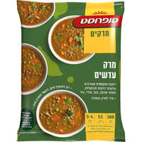 מרק עדשים עשיר בירקות בתוספת ציר פרווה סנפרוסט 553 גרם