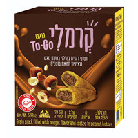 חטיף דגנים במילוי בטעם נוגט ובציפוי חמאת בוטנים קרמלי אשבול 6 * 28 גרם