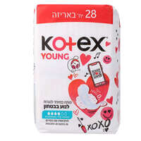 תחבושות עם כנפיים נורמל פלוס קוטקס יאנג 28 יחידות