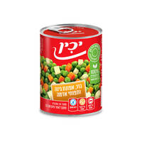 ירקות מעורבים אפונה תפוח אדמה וגזר יכין 550 גרם