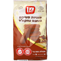 עוגיות סטיקס בטעם שוקו מן 300 גרם