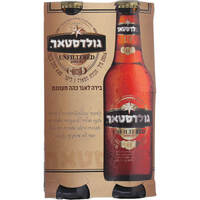 בירה לאגר כהה מעוננת 4.9% אנפילטרד גולדסטאר 4 * 250 מ