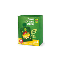מחית תפוחים ובננות 100% פרי סיידר הגליל 4 * 90 גרם