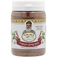 סחוג אדום חריף עדין זהבי 150 גרם