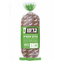 לחם אקטיב מקמח חיטה מלא 100% פרווה מאפית ברמן 750 גרם