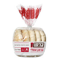 פיתה אסלי בשקית מאפיית ברמן 5 * 100 גרם