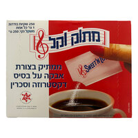 ממתיק בצורת אבקה על בסיס דסקטרוזה וסכרין מתוק וקל 250 שקיות