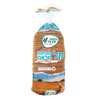 לחם קל מחיטה מלאה מאפיית דגנית עין בר 750 גרם