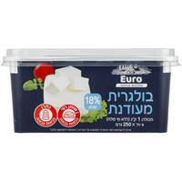 גבינה בולגרית מעודנת 18% למעדניה יורו מחלבות אירופה 4 * 250 גרם