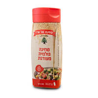טחינה גולמית מעודנת בבקבוק לחיץ טחינת אל ארז 300 גרם