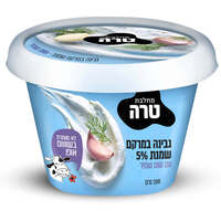 קרם גבינת שמנת 5% עם שום ושמיר טרה 200 גרם