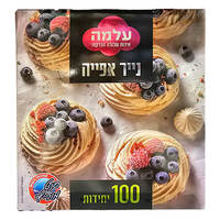 נייר אפייה עלמה 100 יחידות