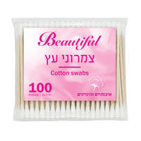 צימרוני אוזניים עץ בשקית הנמל 100 יחידות