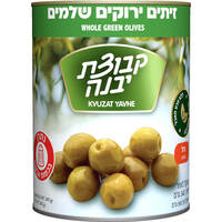 זיתים מנזנילו ירוק גדול קבוצת יבנה 540 גרם