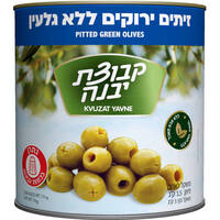 זיתים ירוקים נטולי גלעין מנזנילו קבוצת יבנה 3 קילו