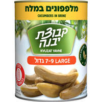 מלפפון גדול במלח 7-9 יבנה 560 גרם